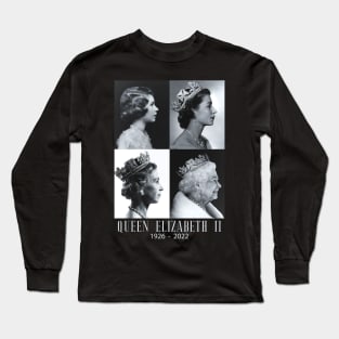 Rip Queen Elizabeth II God Bless the beautiful Queen 1926-2022 Long Sleeve T-Shirt